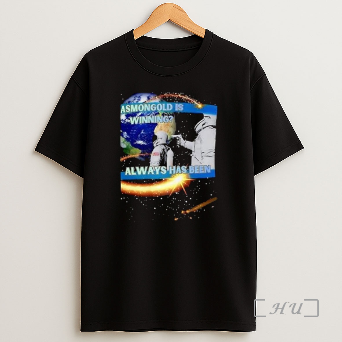 Officials Astronaut Meme Always Has Been Circle Black Shirt Sweatshirt Tee