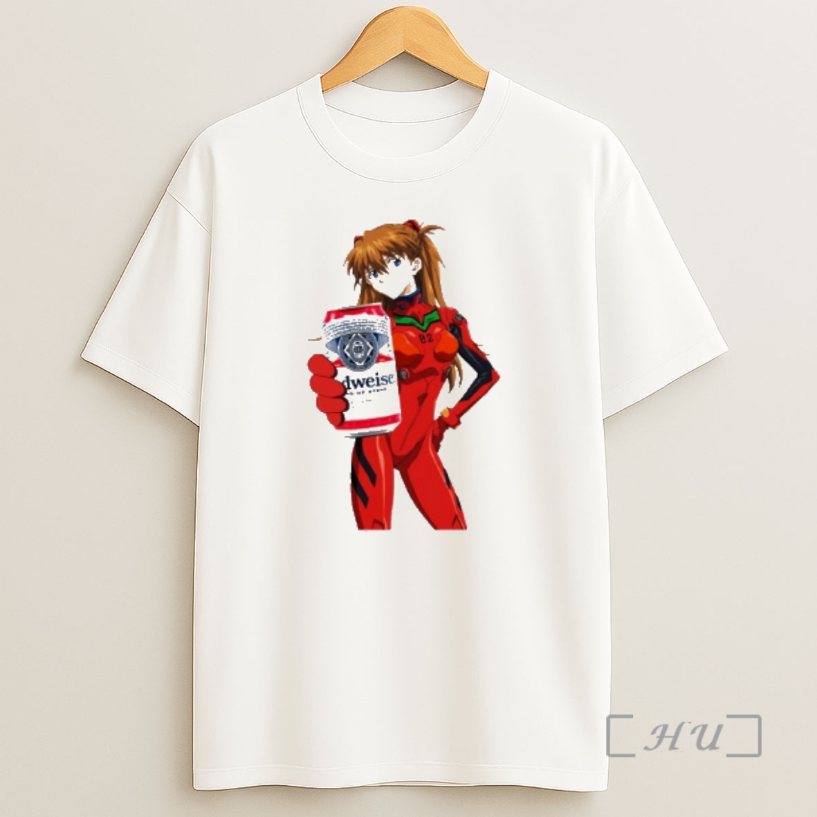 Officials Asuka Langley Soryu X Budweiser Funny Anime Shirt Sweatshirt Tee