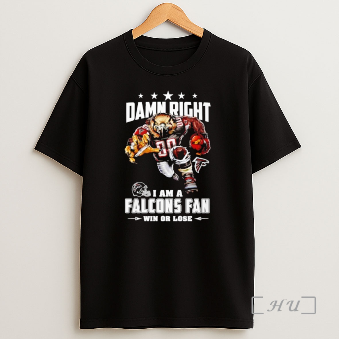 Officials Atlanta Falcons Mascot Damn Right I Am A Cowboys Fan Win Or Lose Shirt Sweatshirt Tee