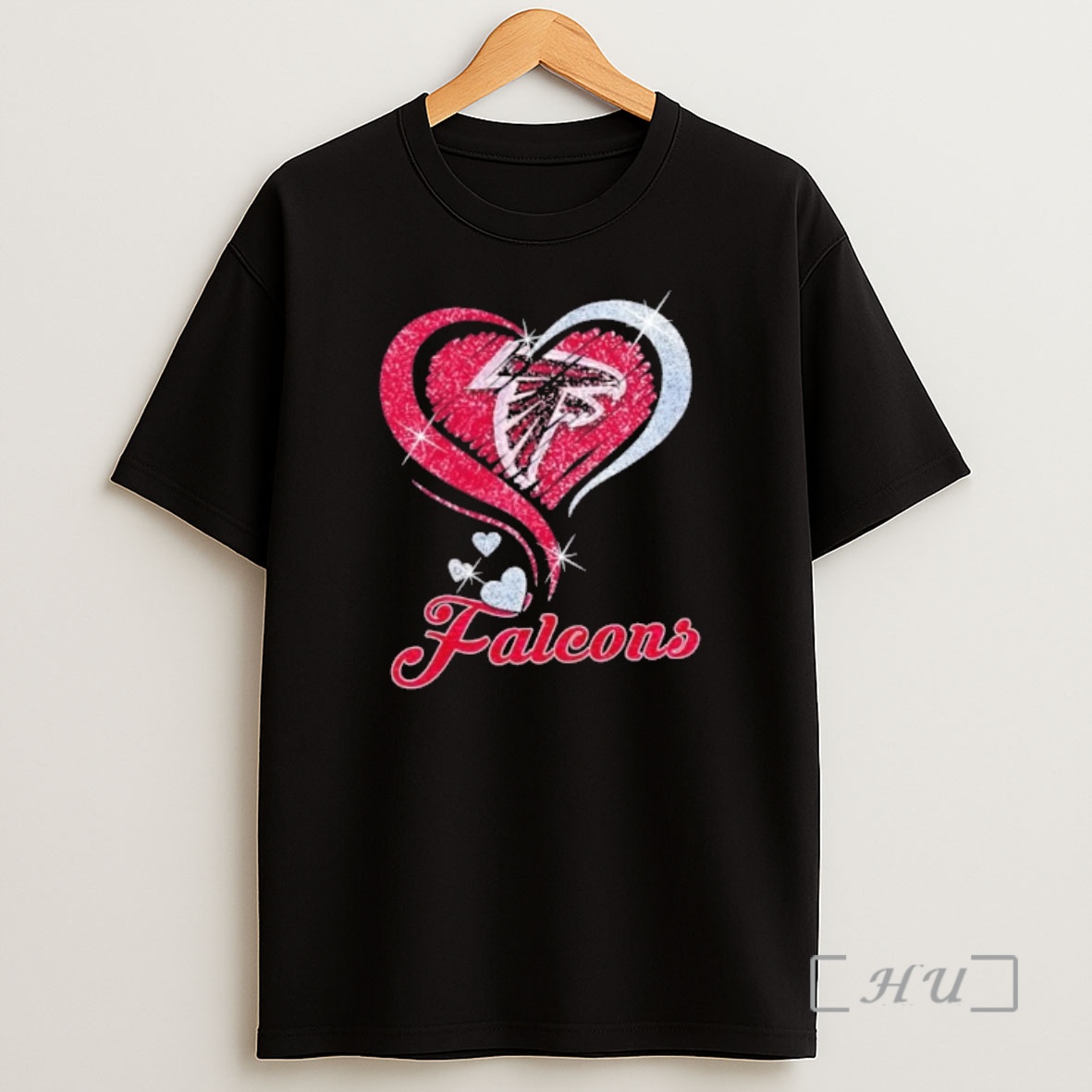 Officials Atlanta Falcons Football In Glitter Heart Fans Shirt Sweatshirt Tee