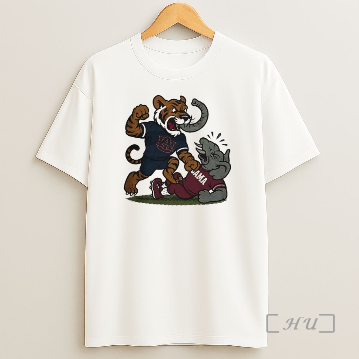 Officials Auburn Tigers Overwhelms Alabama Crimson Tide Ncaa Football Artwork Mascot Fight Retro Shirt Sweatshirt Tee