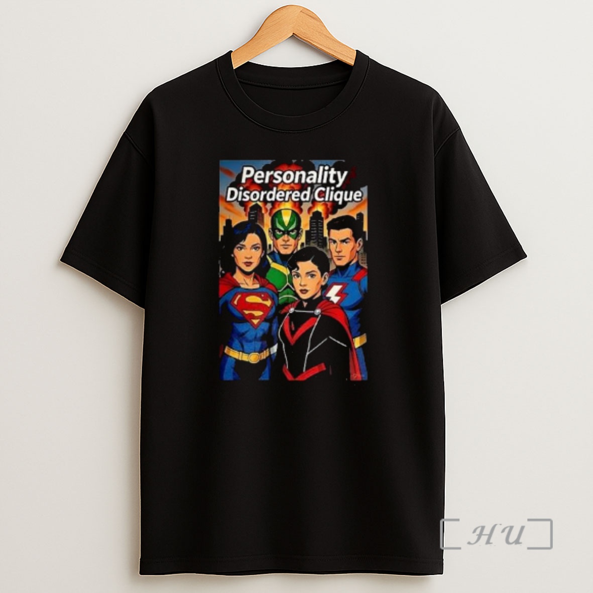 Officials Avengers Personality Disordered Clique Circle Black Shirt Sweatshirt Tee