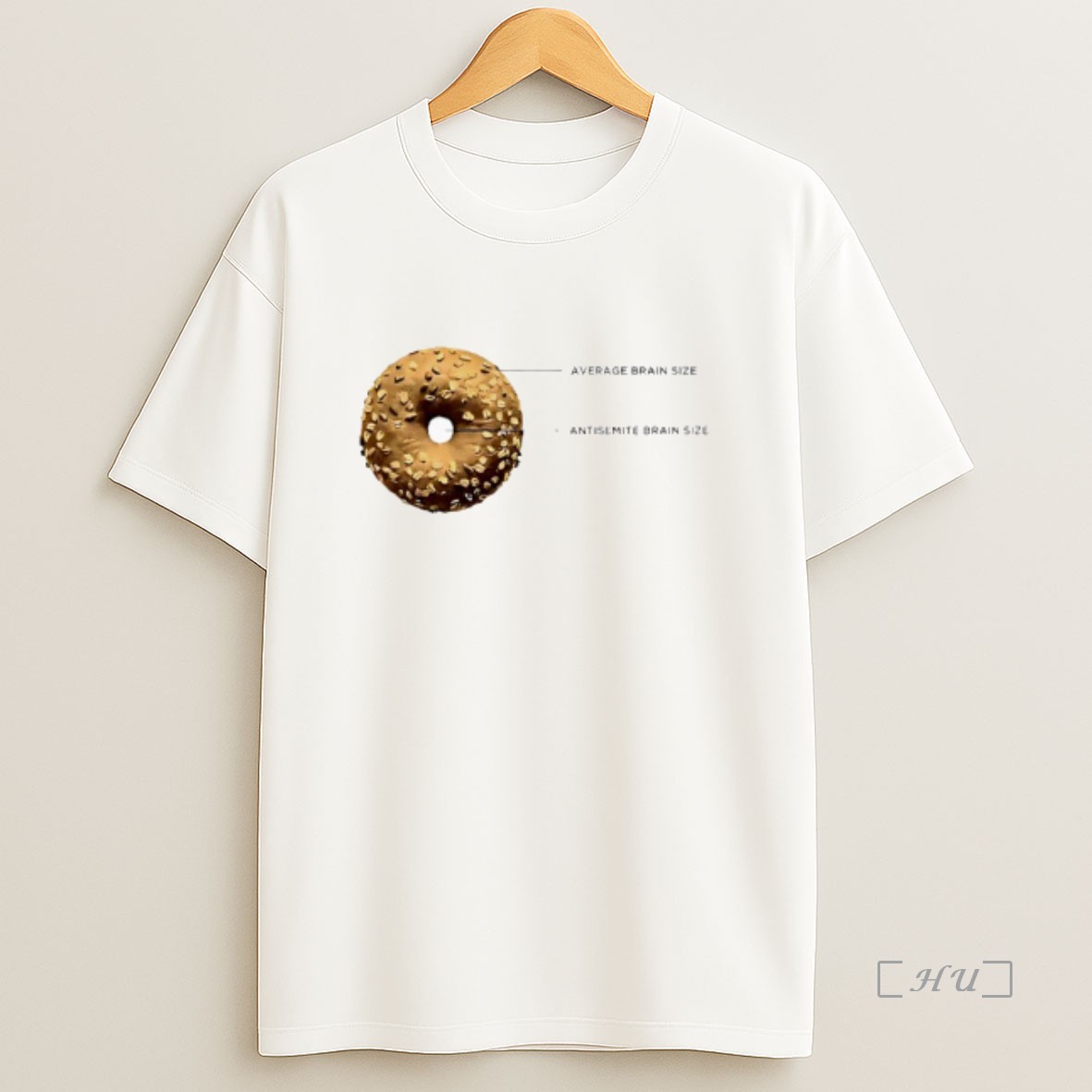 Officials Average Brain Size Antisemite Brain Size Bagel Brain Anti Semitism Circle Premium Shirt Sweatshirt Tee