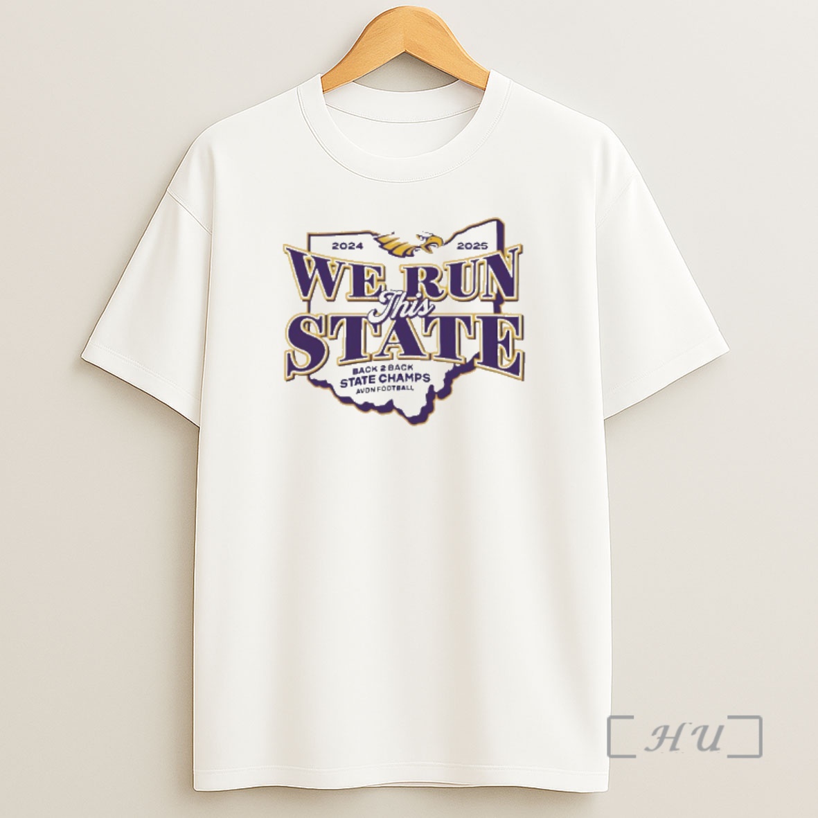 Officials Avon Eagles Back 2 Back State Champions 24 25 We Run This State Premium Shirt Sweatshirt Tee