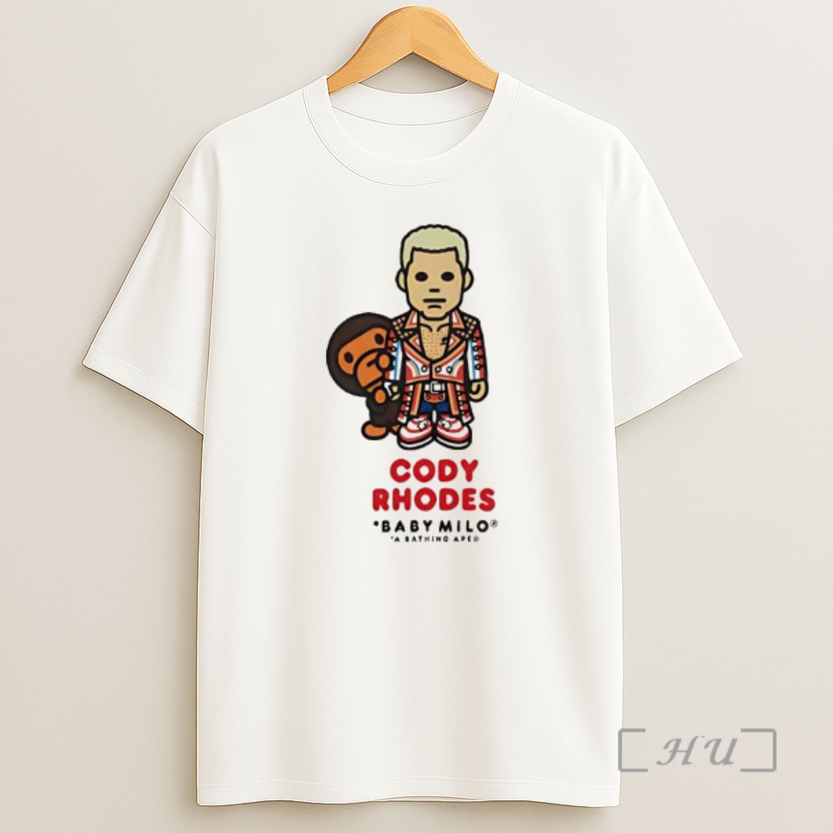 Officials Bape X Wwe Cody Rhodes Baby Milo Relaxed Shirt Sweatshirt Tee