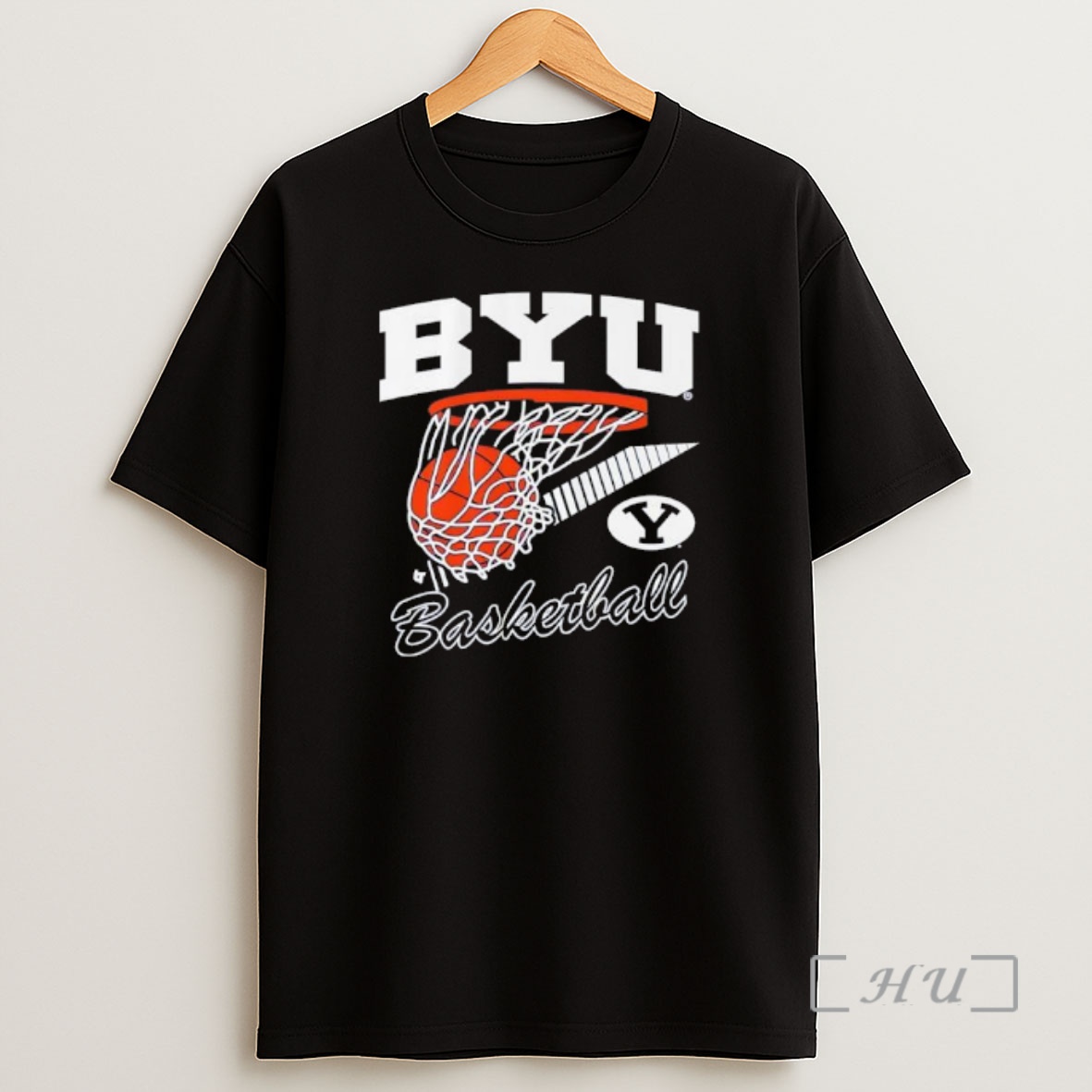 Officials Byu Basketball Retro Swish Logo Shirt Sweatshirt Tee