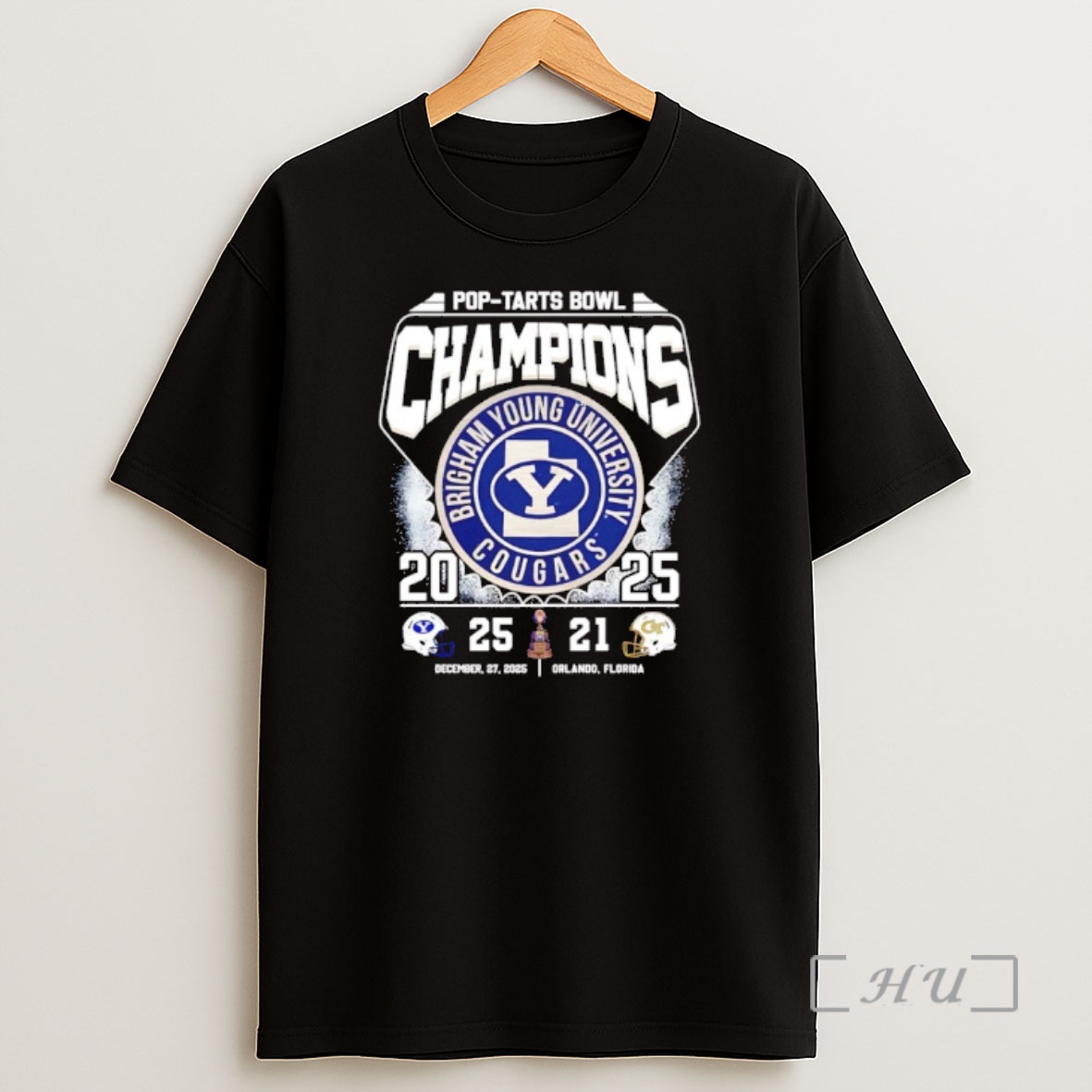 Officials Byu Cougars 2025 Pop Tarts Bowl Champions Score Vintage Shirt Sweatshirt Tee