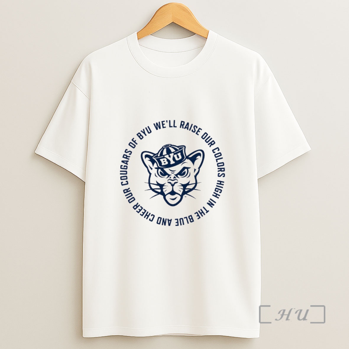 Officials Byu Cougars Fight Song Well Raise Our Colors High In The Blue And Cheer Our Cougars Of Byu Shirt Sweatshirt Tee