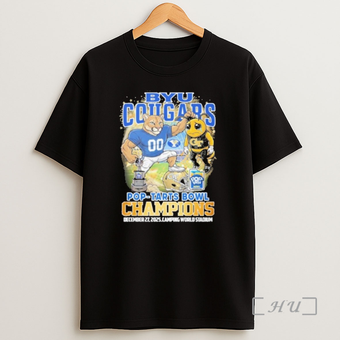 Officials Byu Cougars Mascot Pop Tarts Bowl Champions Shirt Sweatshirt Tee