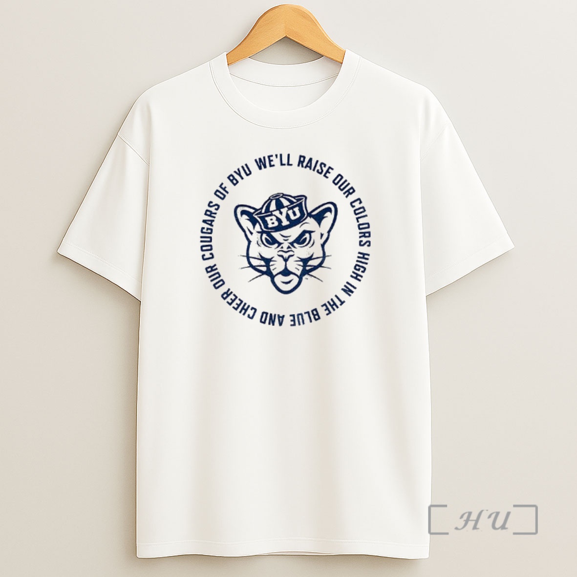 Officials Byu Cougars Basketball Fight Song Well Raise Our Colors High In The Blue And Cheer Dur Cougars Of Byu Shirt Sweatshirt Tee