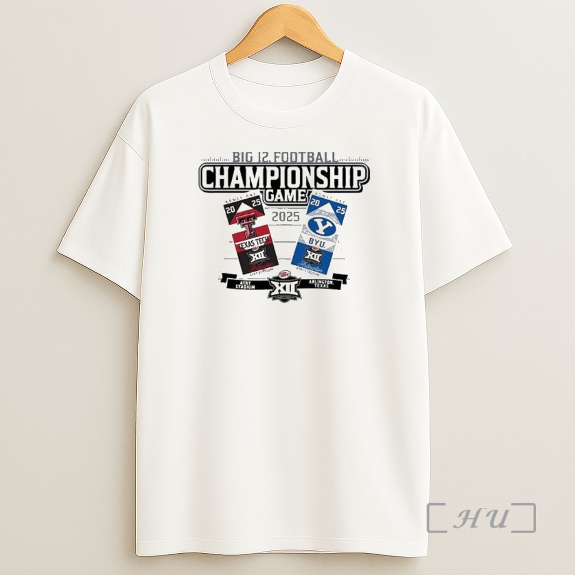 Officials Byu Vs Texas Tech Football 2025 Big 12 Championship Game Ticket Premium Shirt Sweatshirt Tee