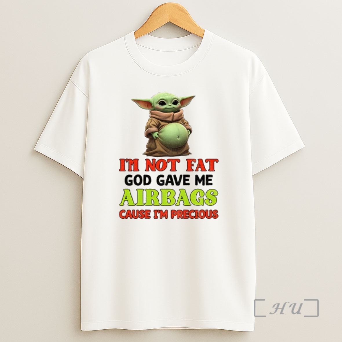 Officials Baby Yoda Im Not Fat God Gave Me Airbags Because Im Precious Shirt Sweatshirt Tee