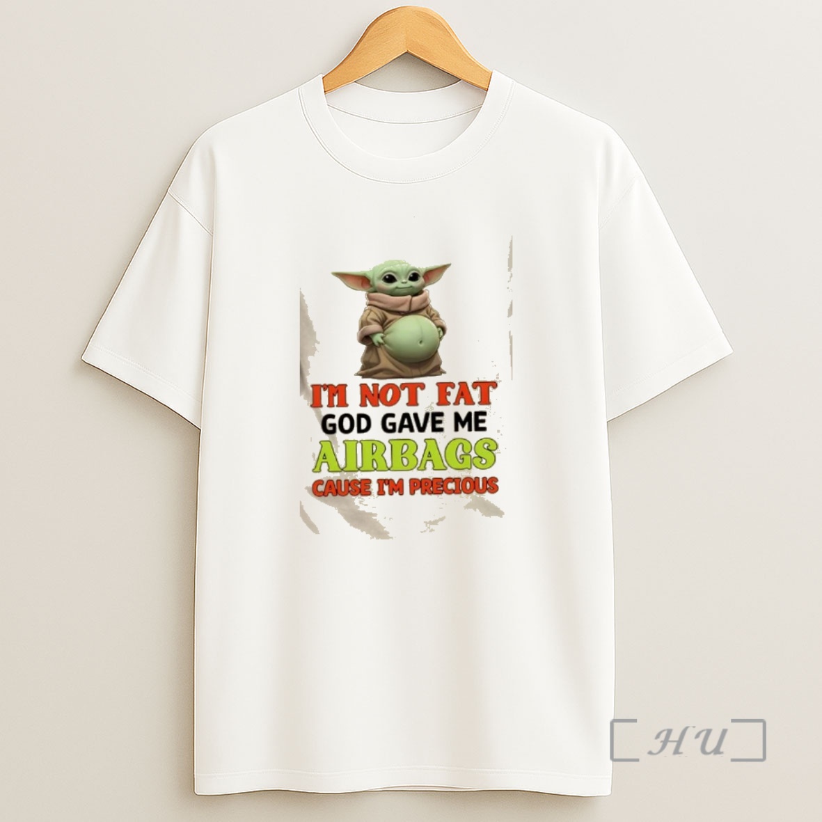 Officials Baby Yoda Im Not Fat God Gave Me Airbags Because Im Precious Cute Shirt Sweatshirt Tee