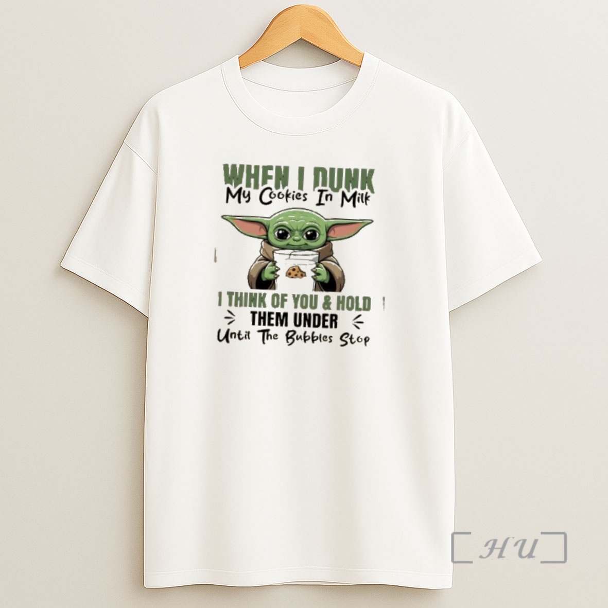 Officials Baby Yoda When I Dunk My Cookies In Milk I Think Of You And Hold Them Under Until The Bubbles Stop Shirt Sweatshirt Tee