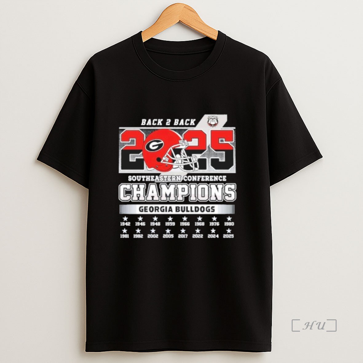Officials Back 2 Back 2025 Sec Football Champions Georgia Bulldogs Premium Shirt Sweatshirt Tee