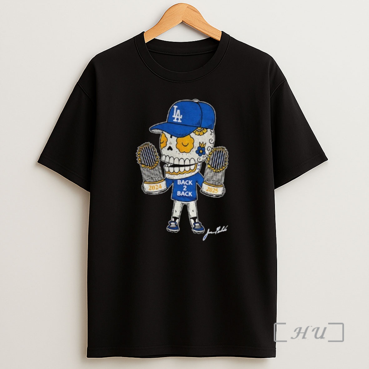 Officials Back 2 Back Calavera Los Angeles Dodgers Mlb Baseball 2024 2025 Premium Shirt Sweatshirt Tee