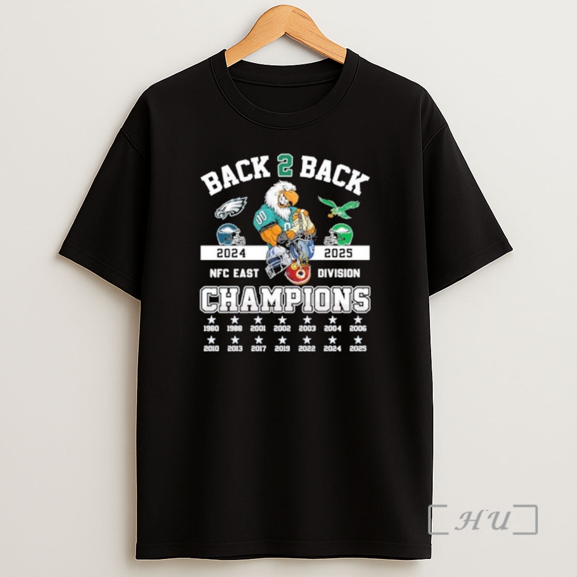 Officials Back 2 Back Nfc East Division Champions Philadelphia Eagles Mascot Shirt Sweatshirt Tee
