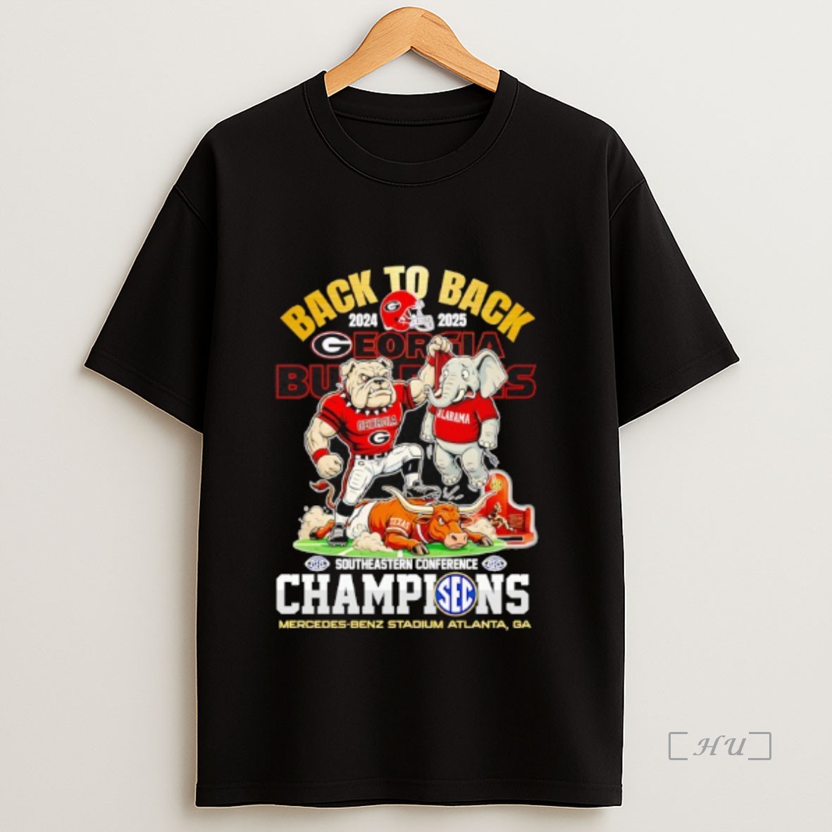 Officials Back To Back Georgia Bulldogs Southeastern Conference Champions 2025 Premium Shirt Sweatshirt Tee