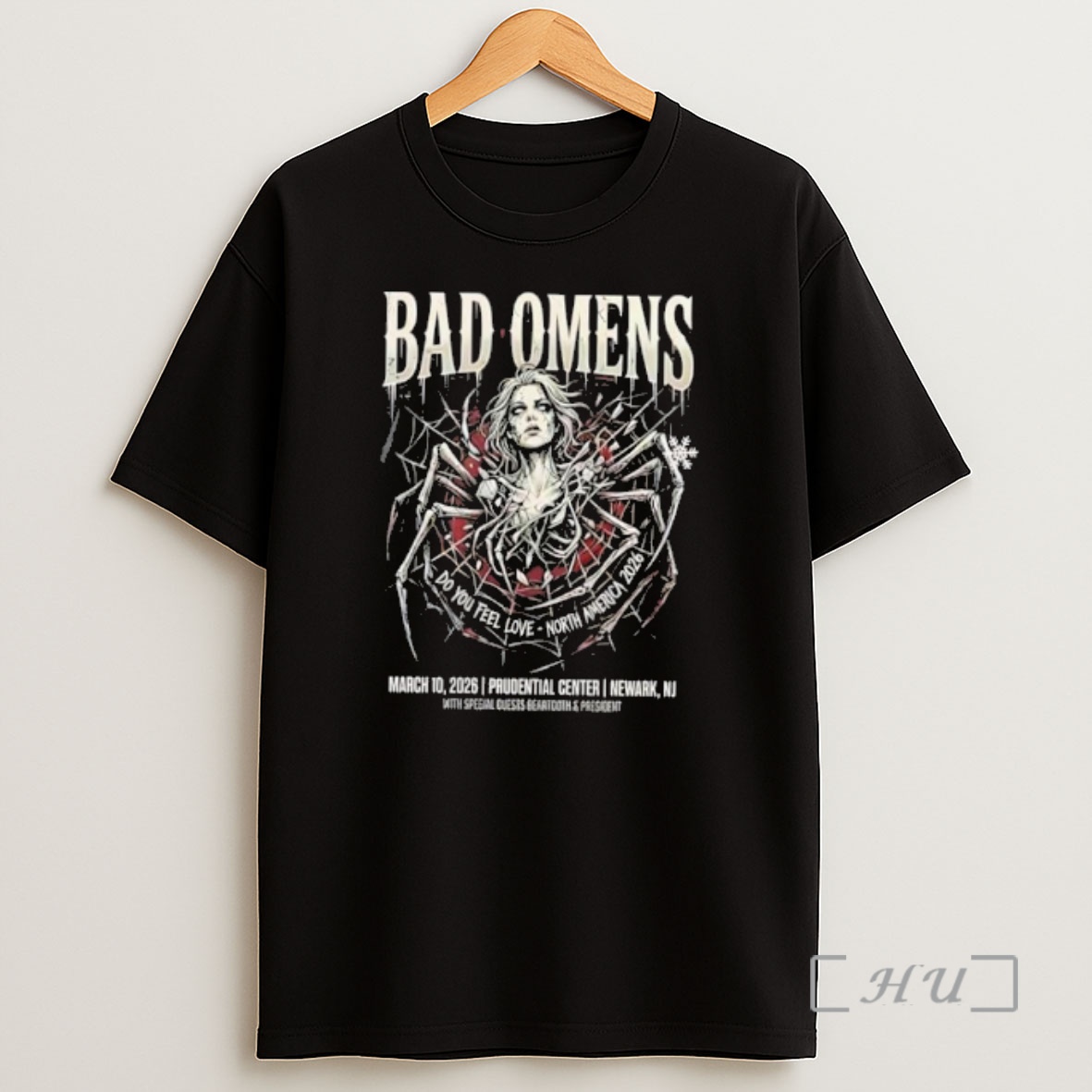 Officials Bad Omens Do You Feel Love North America 2026 Event Tee At Prudential Center Shirt Sweatshirt Tee