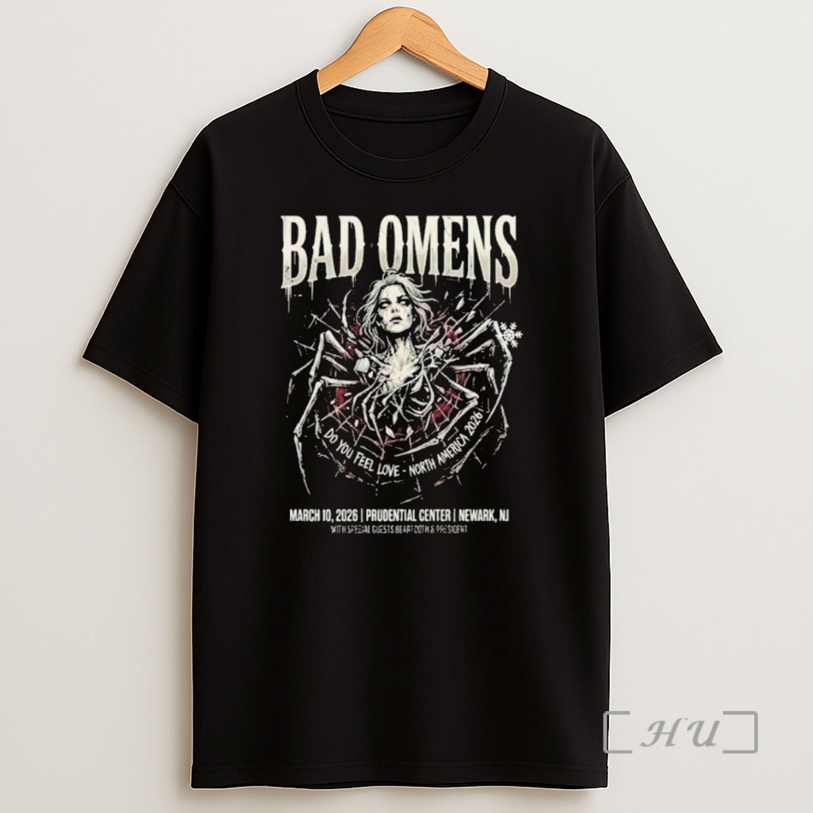Officials Bad Omens Do You Feel Love North America Event At Prudential Center On March 10 2026 Newark Nj Spider Shirt Sweatshirt Tee