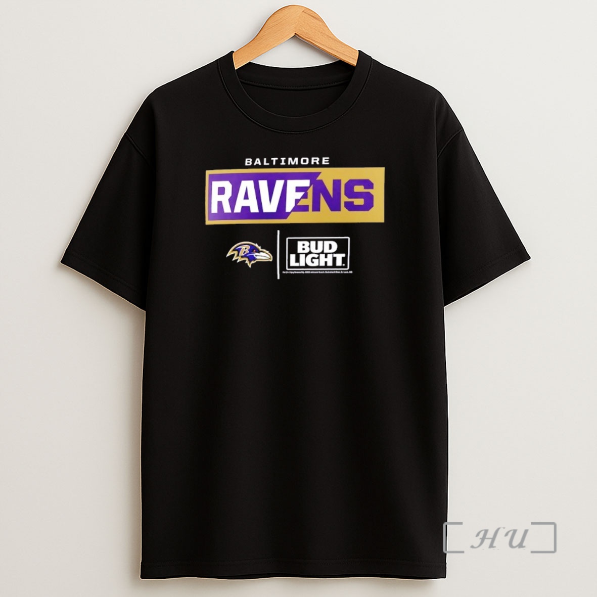 Officials Baltimore Ravens National Football League X Bud Light Logo Shirt Sweatshirt Tee