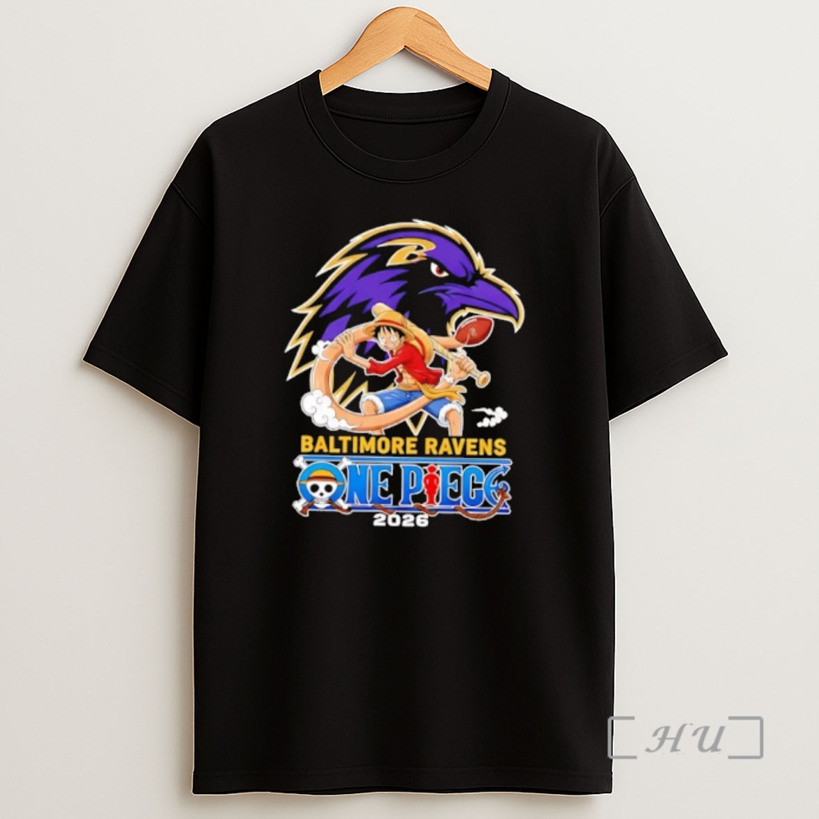 Officials Baltimore Ravens One Piece 2026 Luffy Shirt Sweatshirt Tee