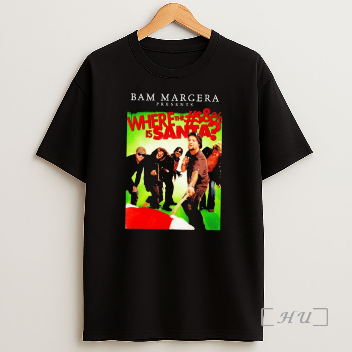 Officials Bam Margera Presents Where The Fuck Is Santa Shirt Sweatshirt Tee