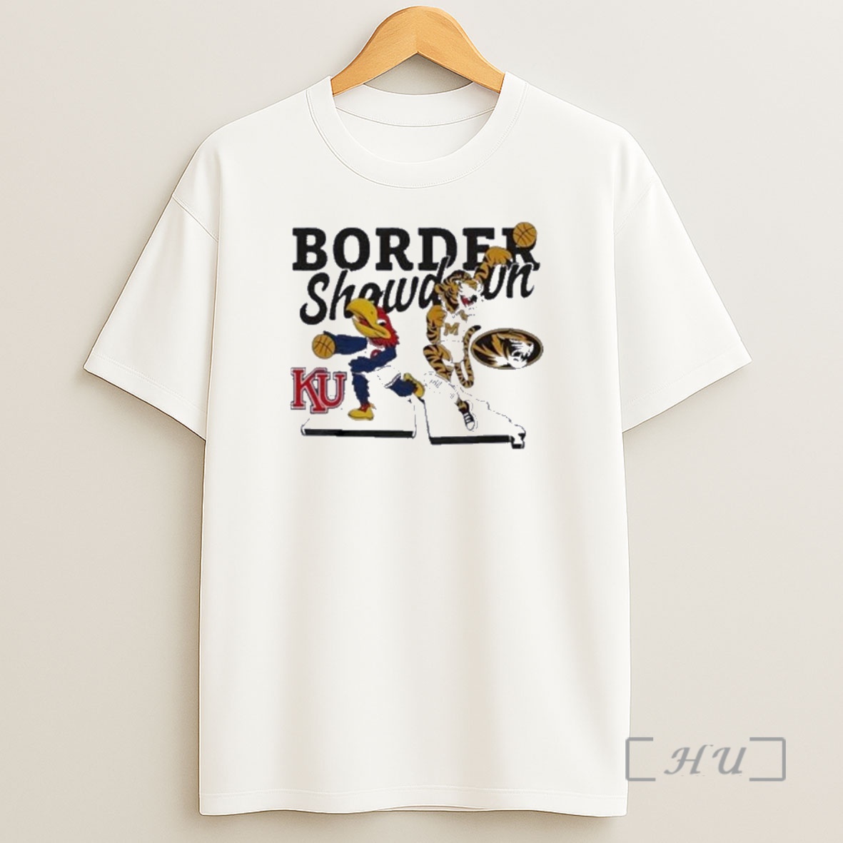 Officials Basketball Border Showdown Ku Vs Mizzou 2025 Premium Shirt Sweatshirt Tee