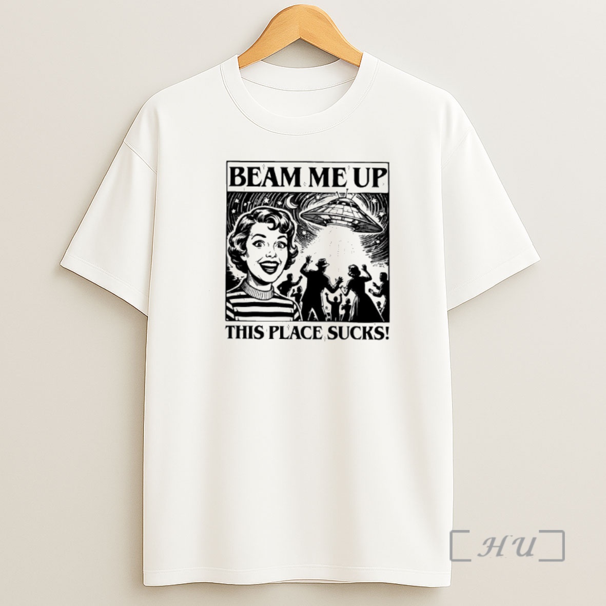 Officials Beam Me Up This Place Sucks Graphic Shirt Sweatshirt Tee