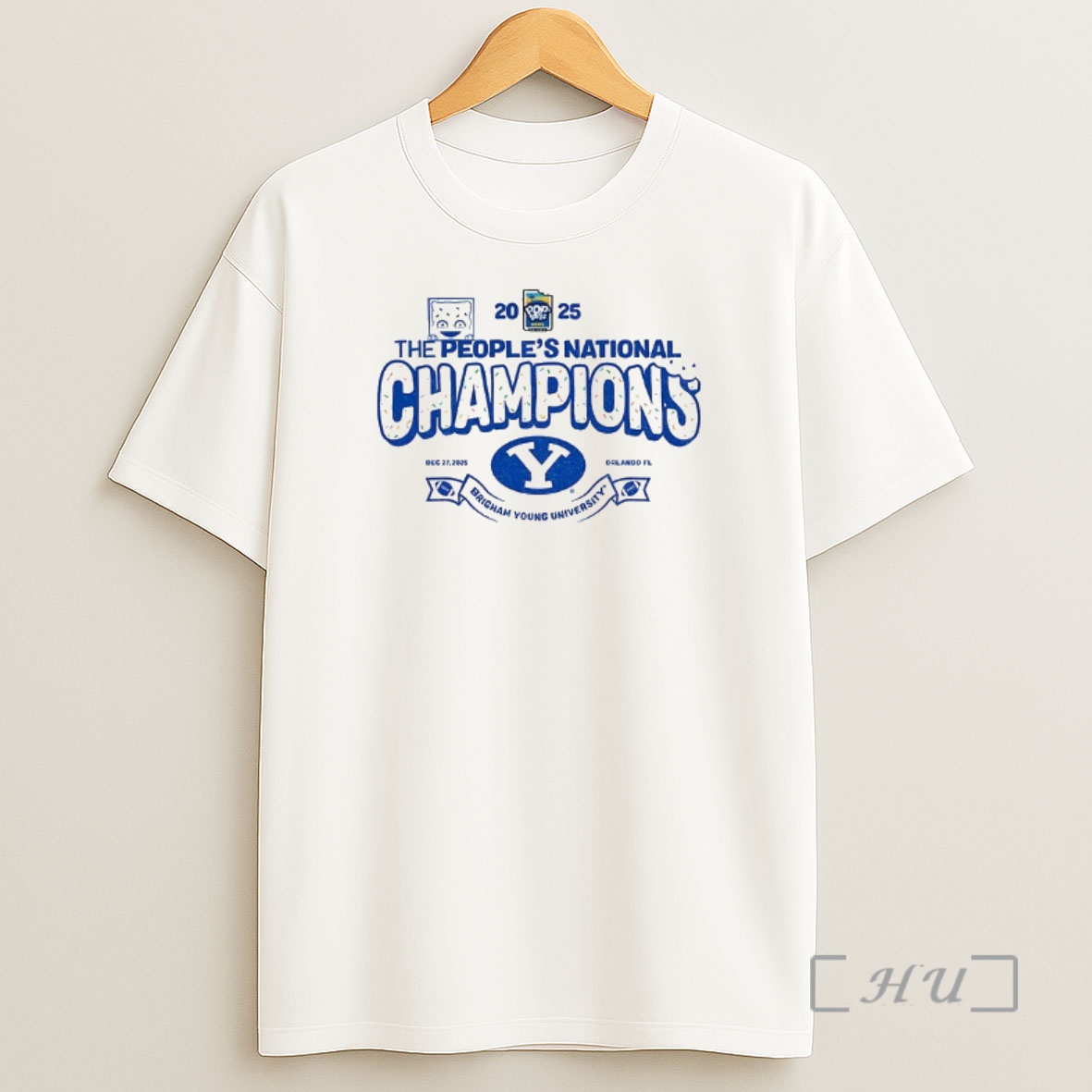 Officials Bear Bachmeier Wearing Byu Cougars 2025 Pop Tart Bowl Football The Peoples National Champions Shirt Sweatshirt Tee