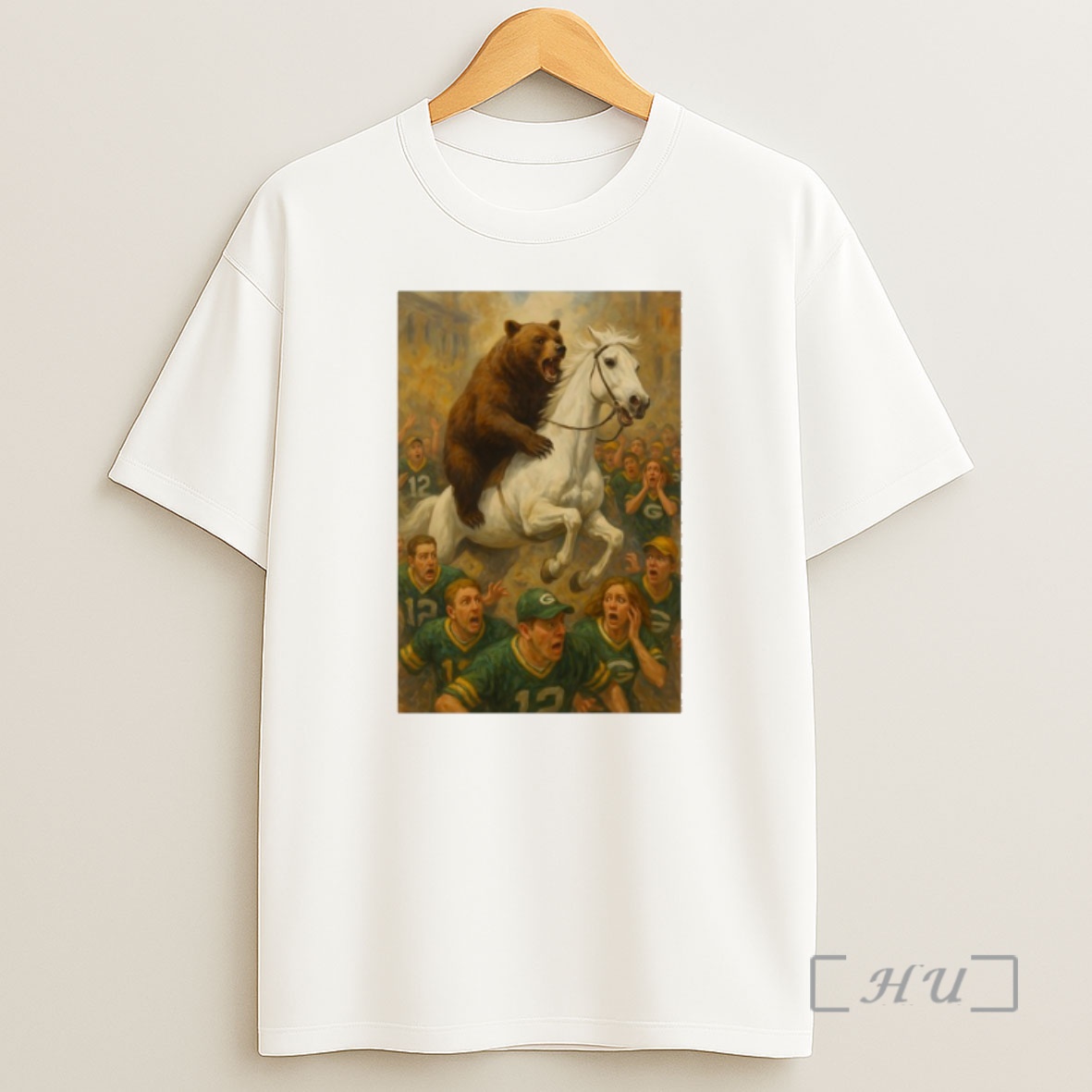 Officials Bear Riding Horse Attack Green Bay Packers Fans Shirt Sweatshirt Tee
