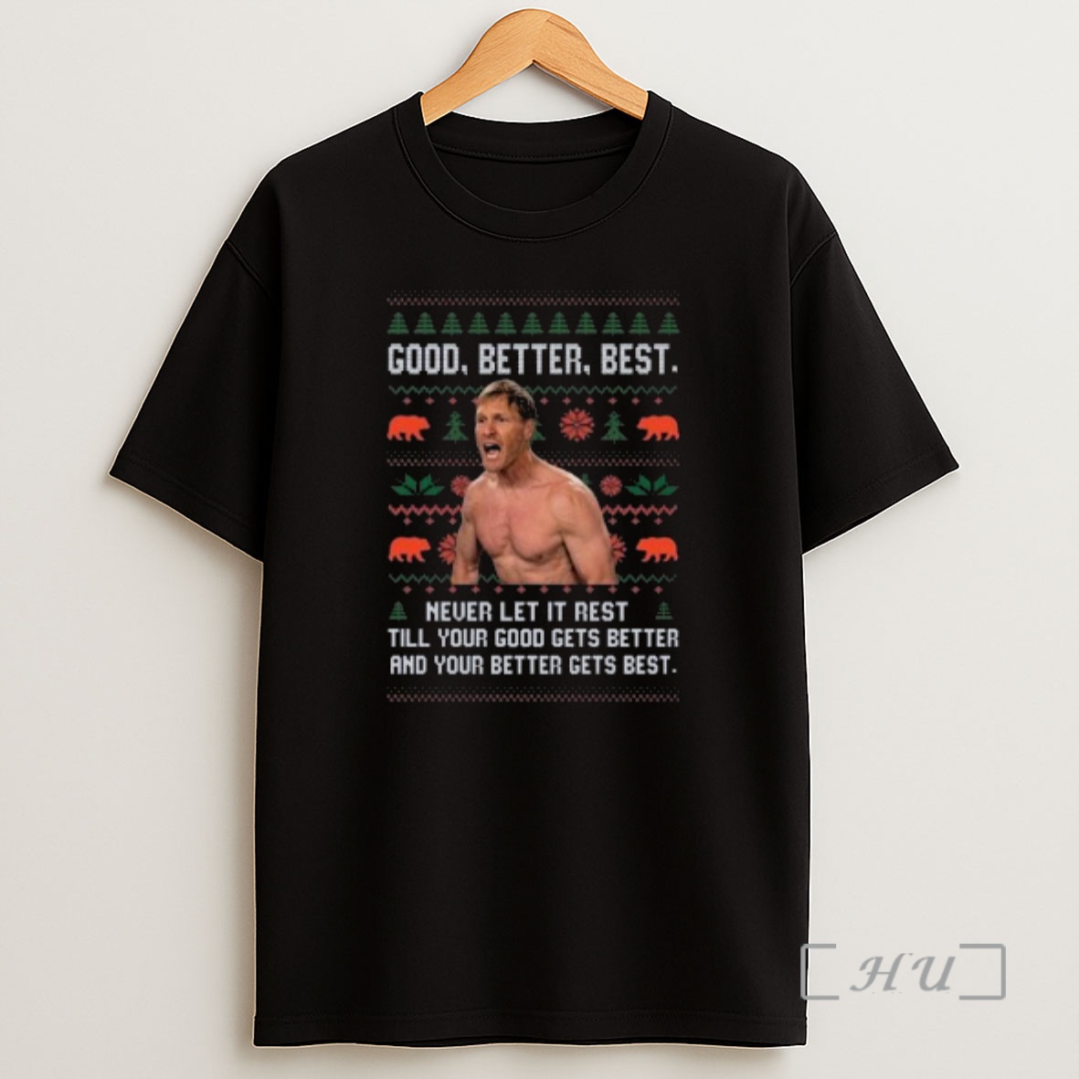 Officials Ben Johnson Good Better Best Never Let It Rest Till Your Christmas Circle Black Premium Shirt Sweatshirt Tee