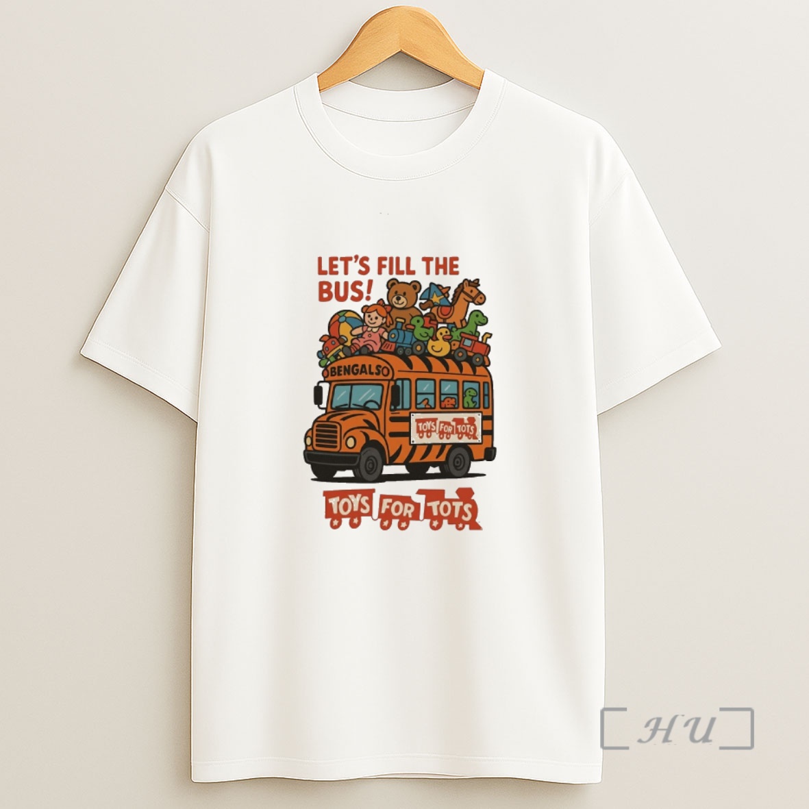 Officials Bengalaso Lets Fill The Bus Toys For Tots Premium Shirt Sweatshirt Tee