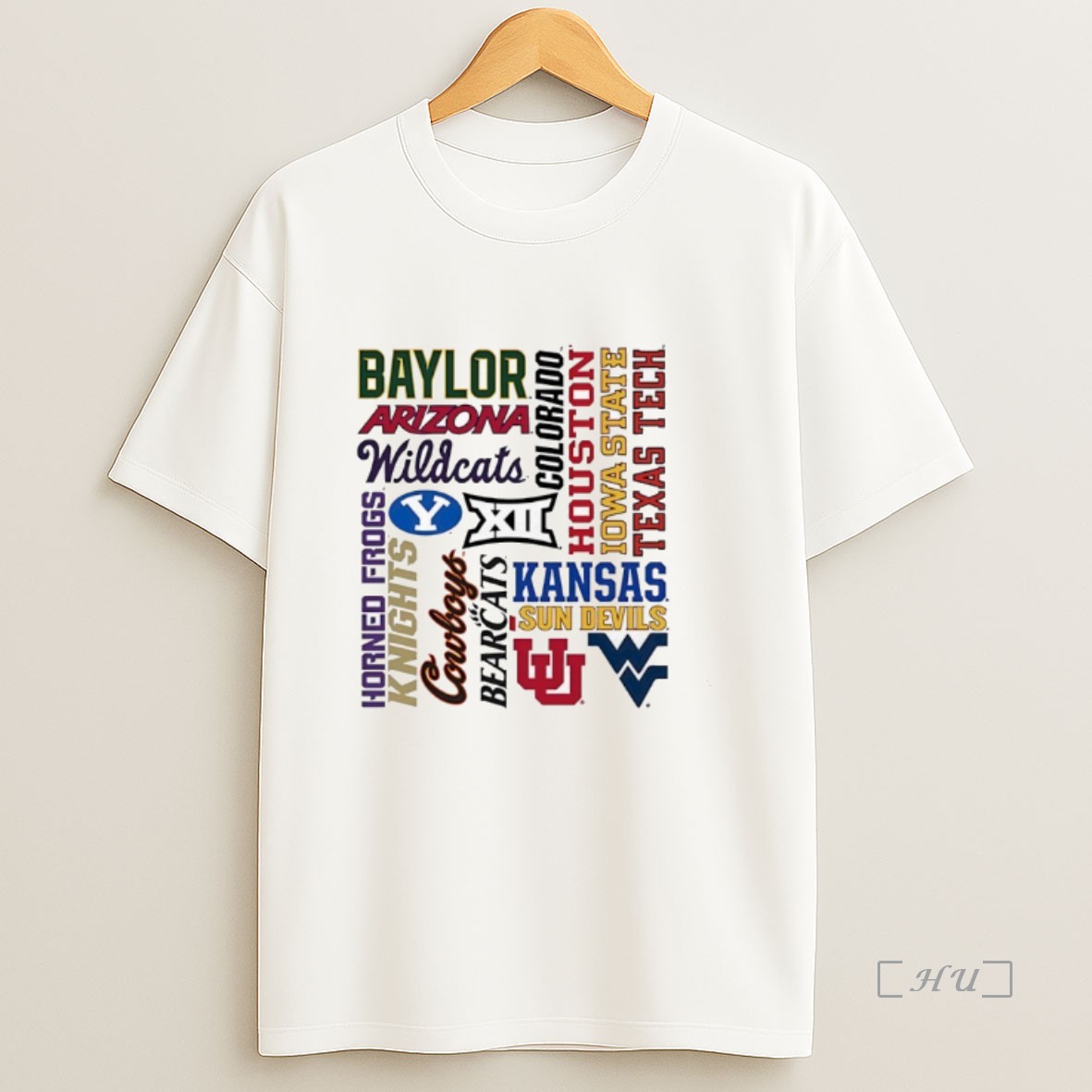 Officials Big 12 Team Wordmarks Logo Premium Shirt Sweatshirt Tee