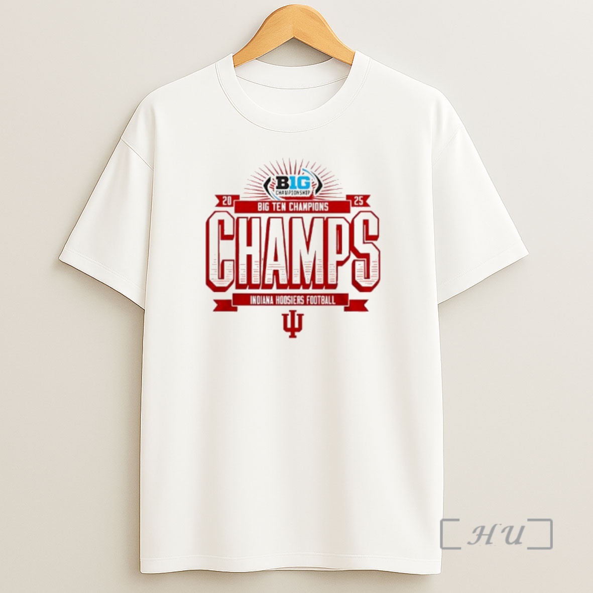 Officials Big Championship 2025 Big Ten Champions Champs Indiana Hoosiers Football Premium Shirt Sweatshirt Tee