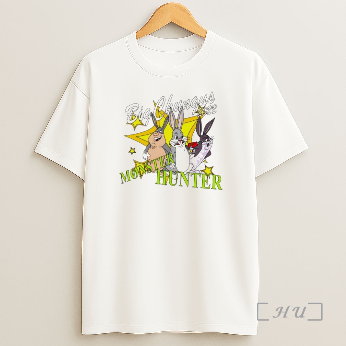 Officials Big Chungus Monster Hunter Bunny Looney Tunes Cartoon Meme Shirt Sweatshirt Tee