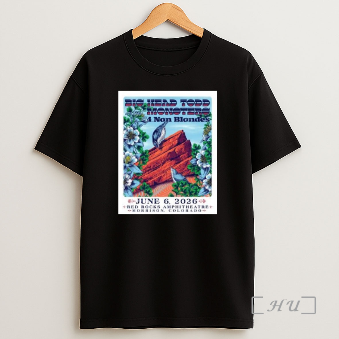 Officials Big Head Todd And The Monsters With 4 Non Blondes June 6 2026 Circle Black Shirt Sweatshirt Tee