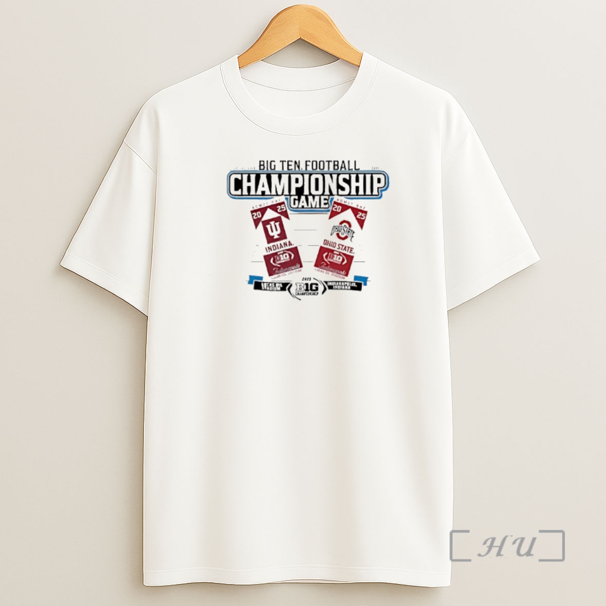 Officials Big Ten 2025 Football Championship Tickets Indiana Vs Ohio State Premium Shirt Sweatshirt Tee