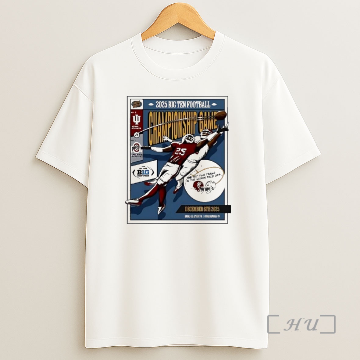 Officials Big Ten Indiana Hoosiers Vs Ohio State Buckeyes 2025 Championship Shirt Sweatshirt Tee