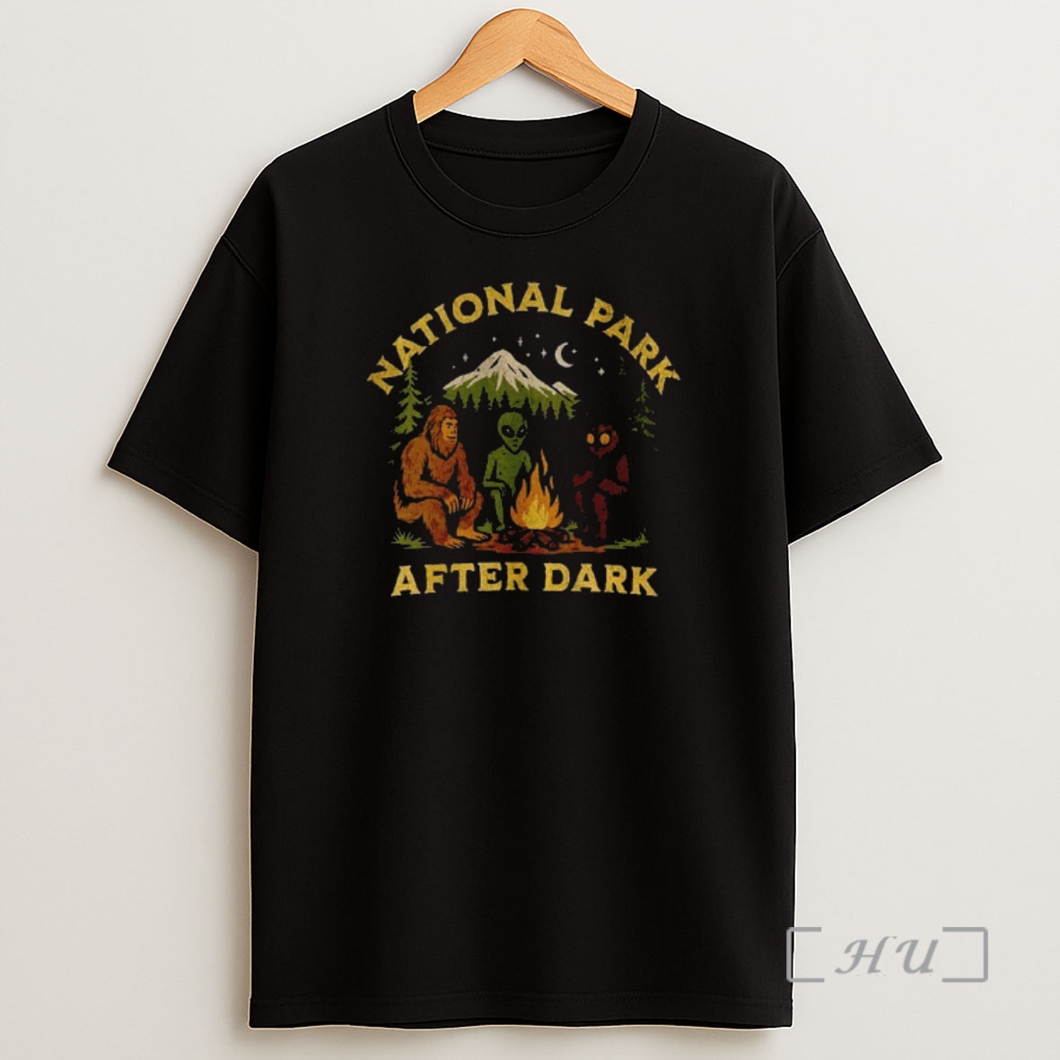 Officials Bigfoot Mothman Alien National Park After Dark Premium Shirt Sweatshirt Tee