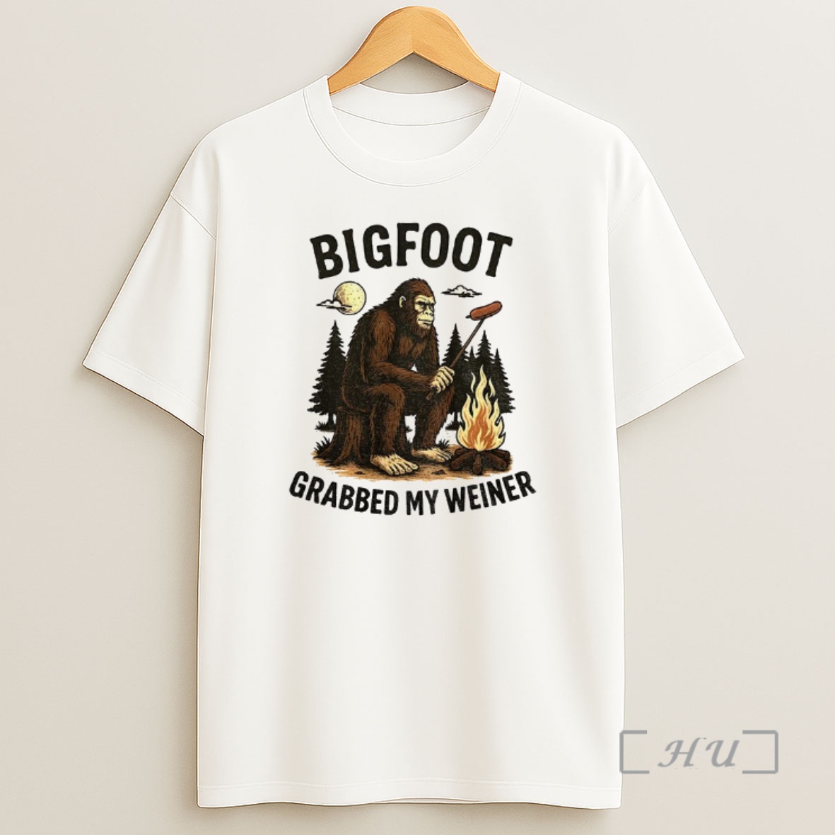Officials Bigfoot Grabbed My Wiener Vintage Shirt Sweatshirt Tee