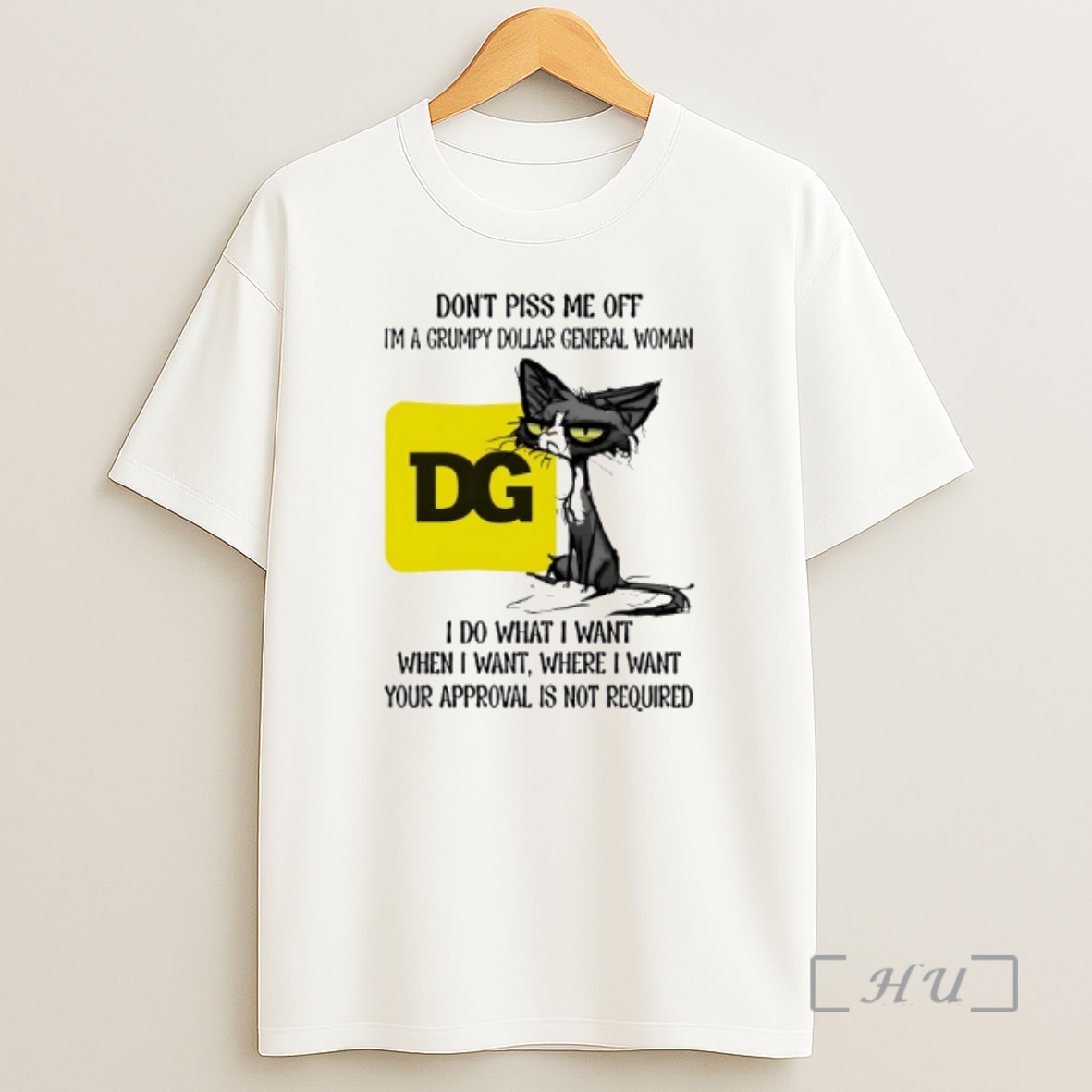 Officials Black Cat Dollar General Logo Dont Piss Me Off Im A Grumpy Usps Woman Shirt Sweatshirt Tee