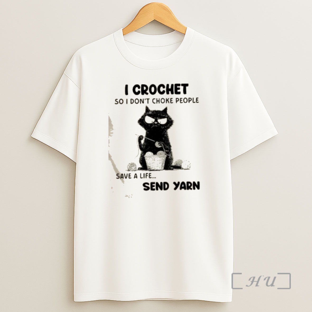 Officials Black Cat I Crochet So I Dont Choke People Save A Life Send Yarn Premium Shirt Sweatshirt Tee