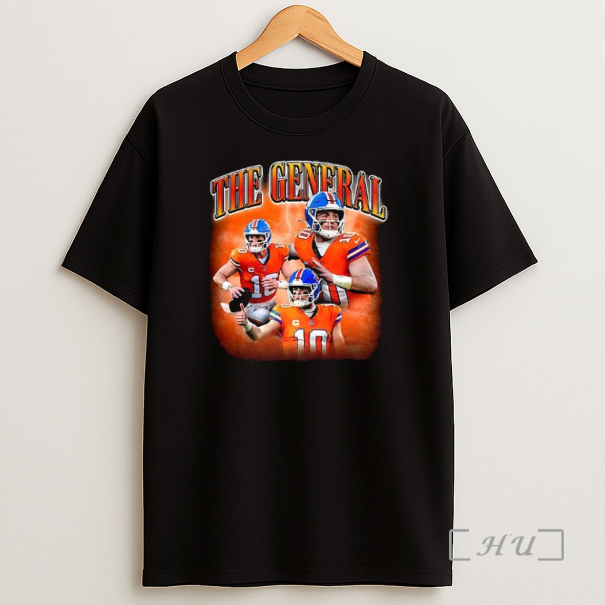 Officials Bo Nix Denver Broncos Football The General Graphic Shirt Sweatshirt Tee
