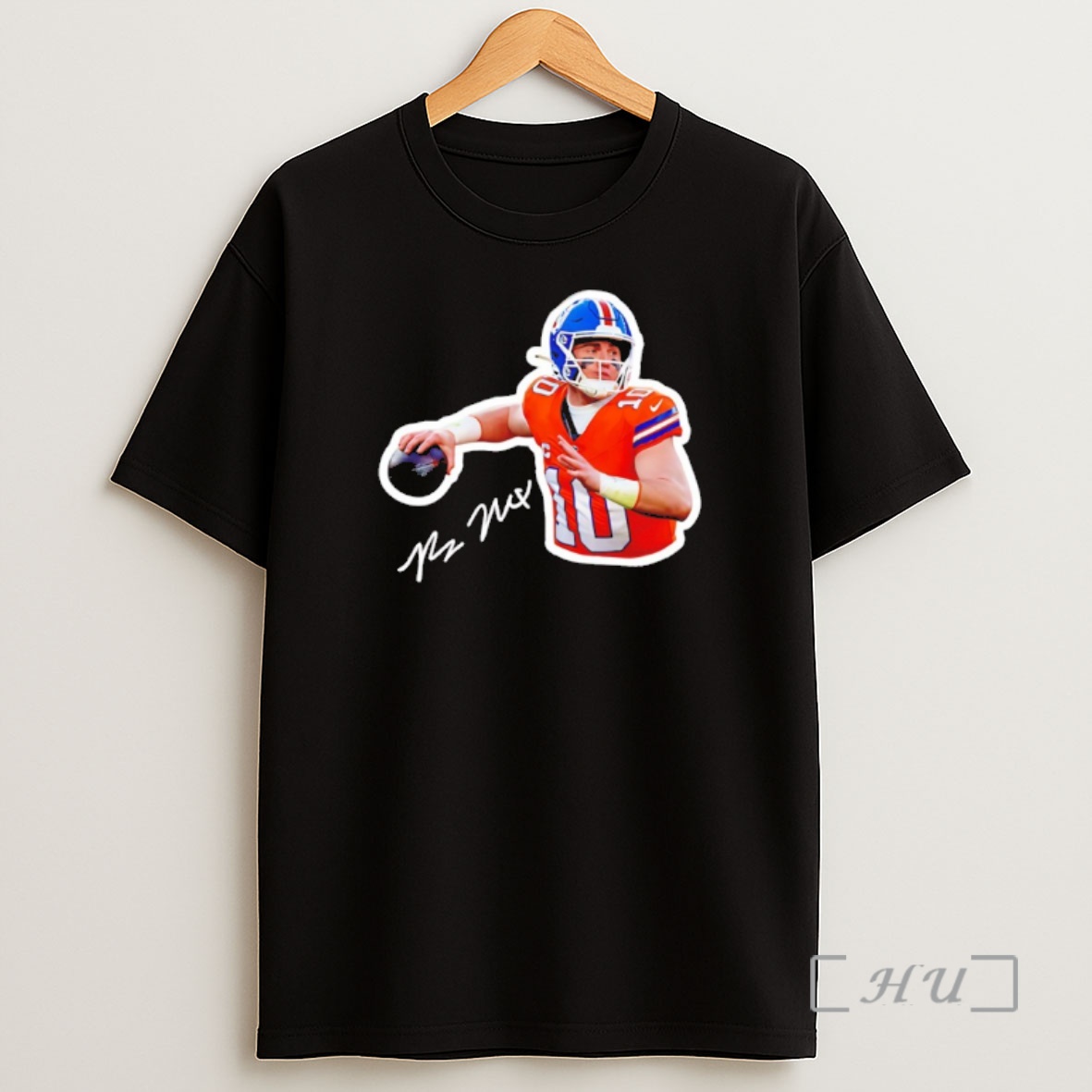 Officials Bo Nix Denver Broncos Signature Graphic Shirt Sweatshirt Tee