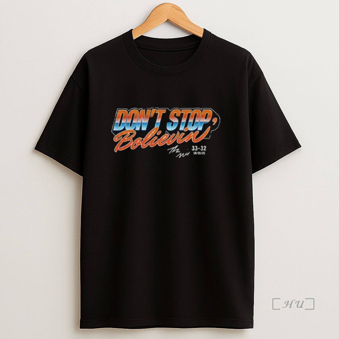 Officials Bo Nix Dont Stop Believin Denver Broncos Football Nfl Signature Shirt Sweatshirt Tee