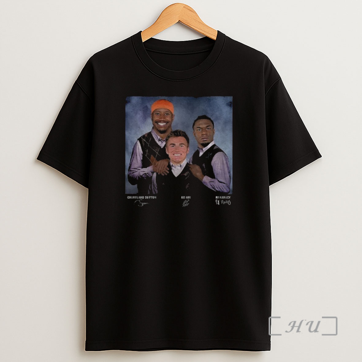 Officials Bo Nix Rj Harvey Courtland Sutton Football Denver Step Bros Premium Shirt Sweatshirt Tee