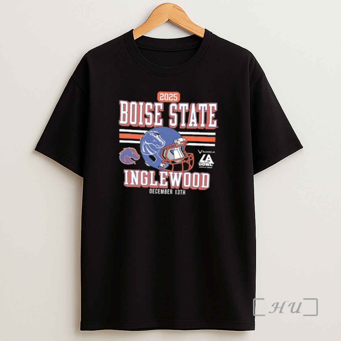 Officials Boise State Broncos 2025 La Bowl Inglewood Helmet 2 Sided Shirt Sweatshirt Tee