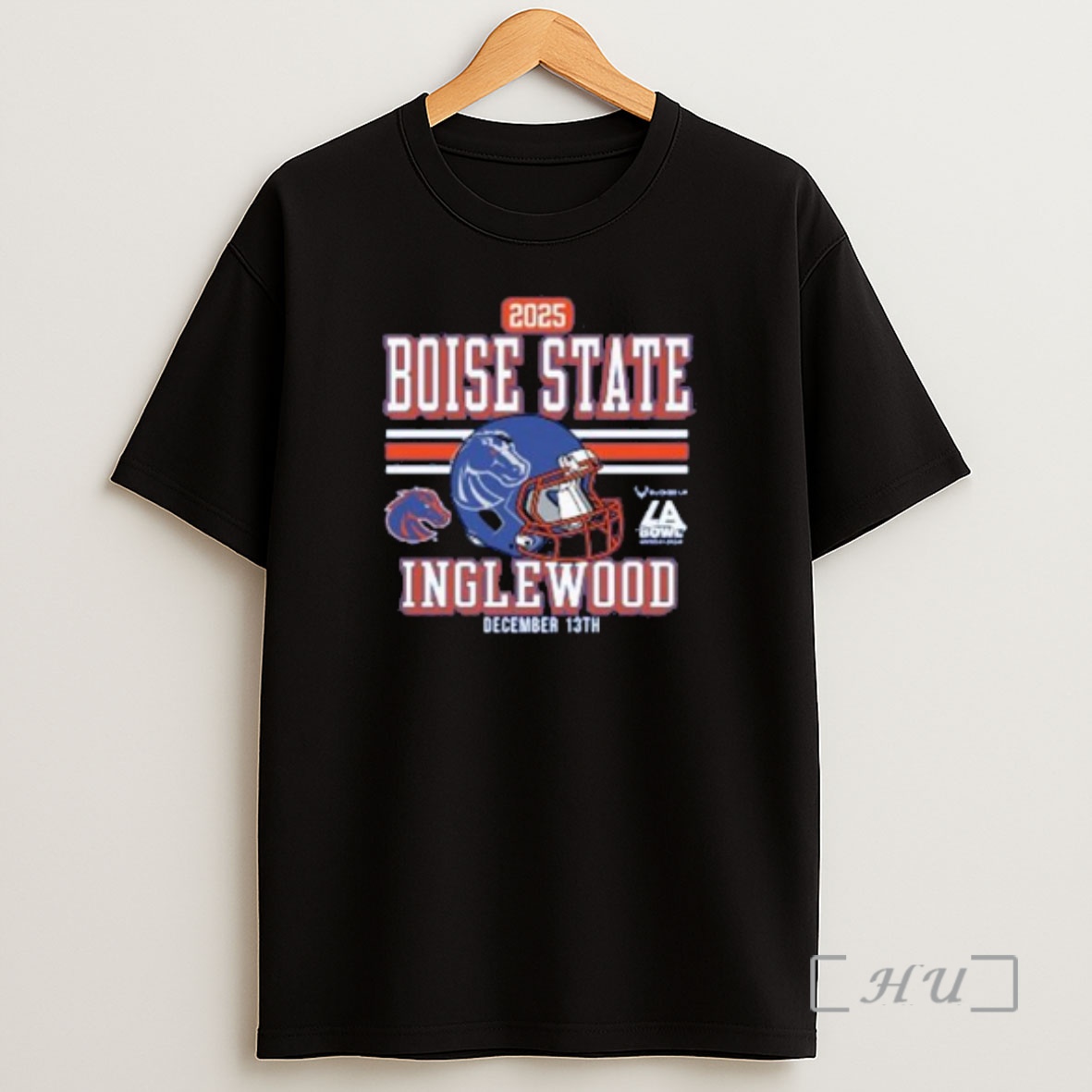 Officials Boise State Broncos 2025 La Bowl Inglewood Dec 13th Circle Black Shirt Sweatshirt Tee