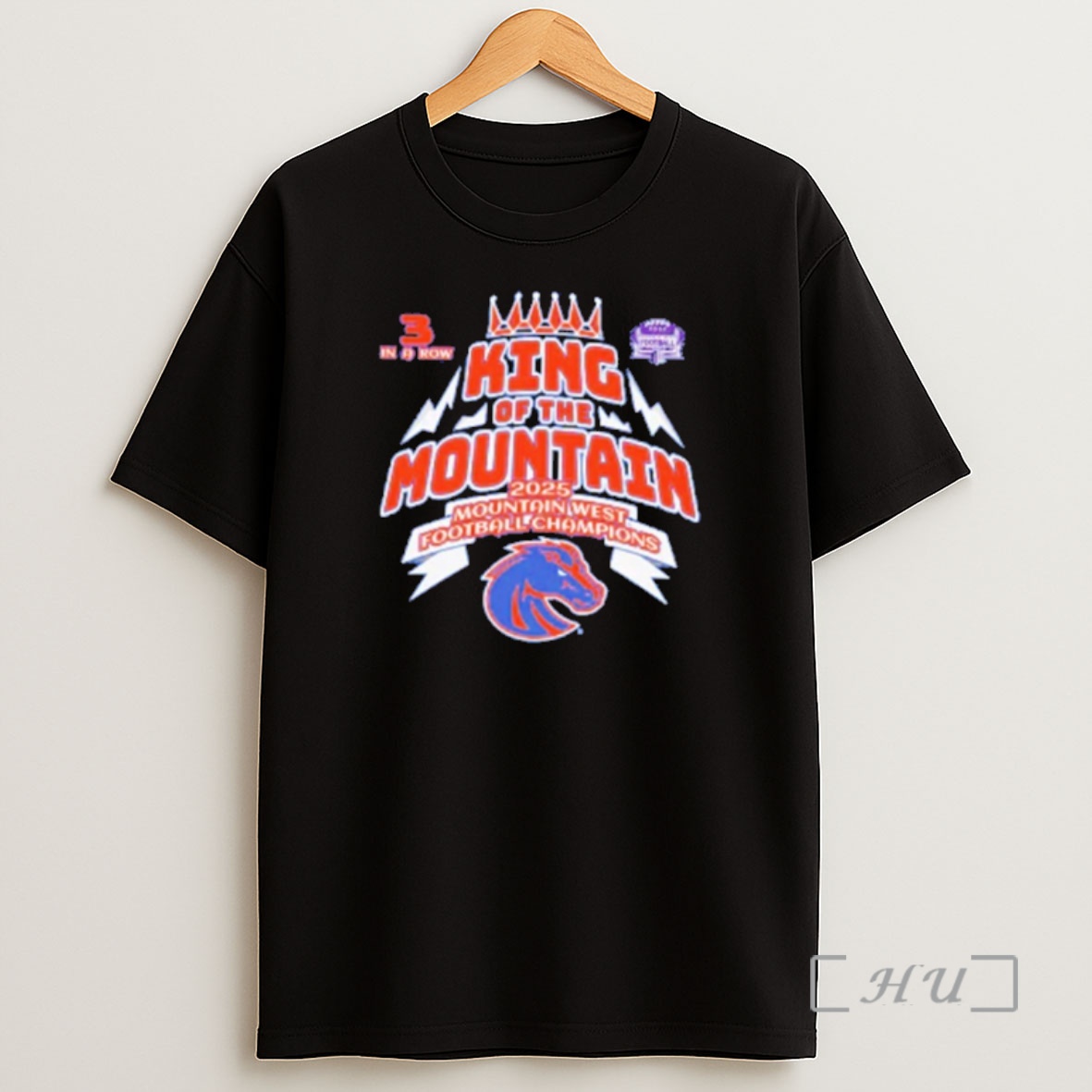 Officials Boise State Broncos 2025 Mountain West Champions King Of The Mountain Premium Shirt Sweatshirt Tee